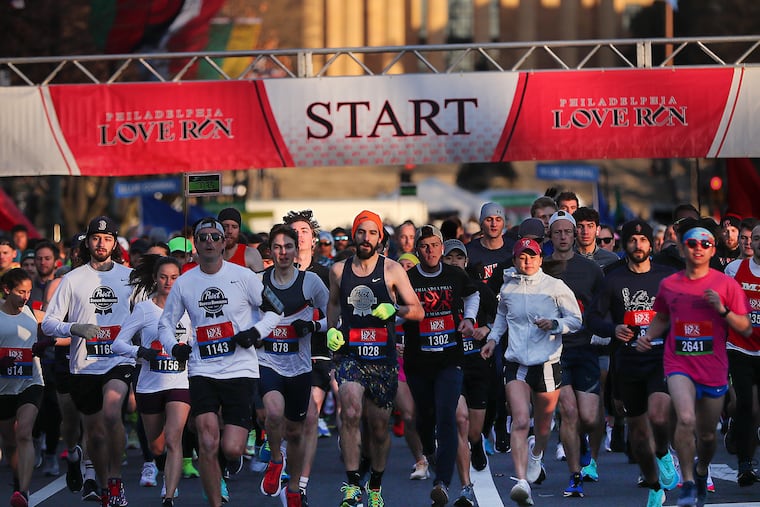 Love Run Philadelphia returns on Sunday, road closures begin on March 24, at 7 p.m.