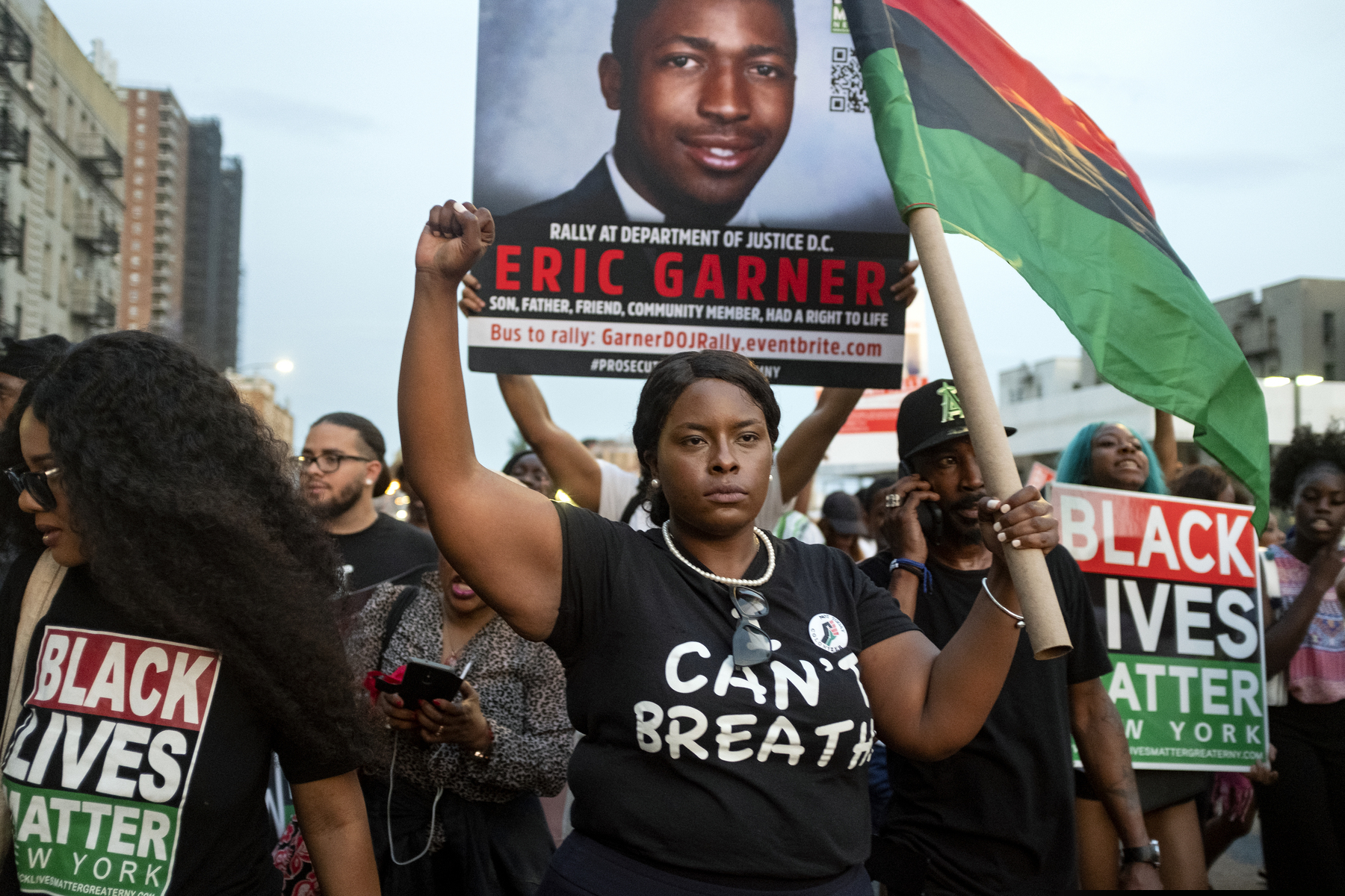 A Black Lives Matter protest in New York on July 16.