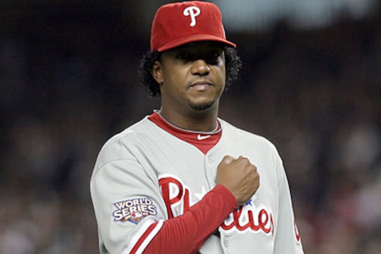 Pedro Martinez will start for the Phillies in Game 6 of the World Series Wednesday night at Yankee Stadium. (Yong Kim/Staff Photographer)