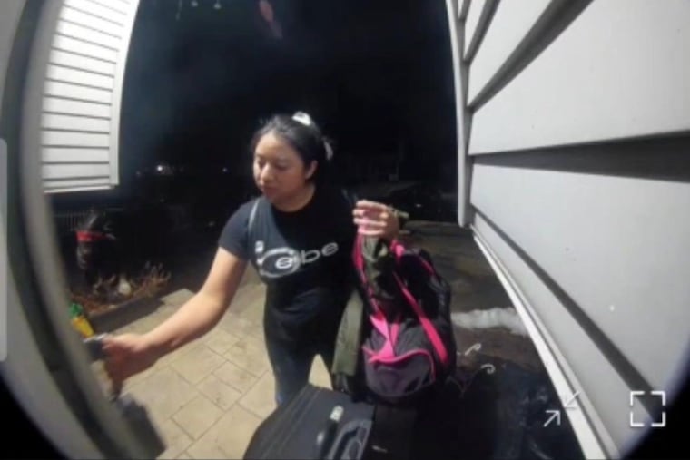 The last time Maria Popol was seen by her family was in a doorbell camera video from March 7 at her new residence. She was found dead March 15 at her old apartment she had shared with a man, her brother said.