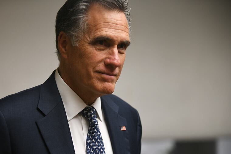 Sen. Mitt Romney, R-Utah, voted to convict President Donald Trump Wednesday.