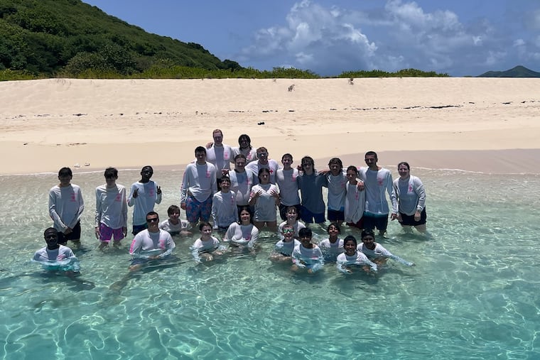 Stratford Scout Troop 122 is camped out on the coast of St. Croix, facing up to a weeklong delay for their return trip to Philadelphia.