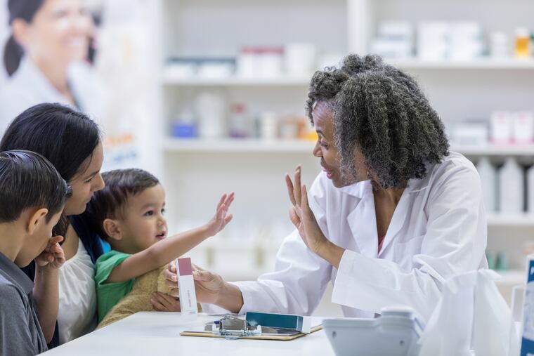 The doctor noticed something unusual about the children’s appearance.