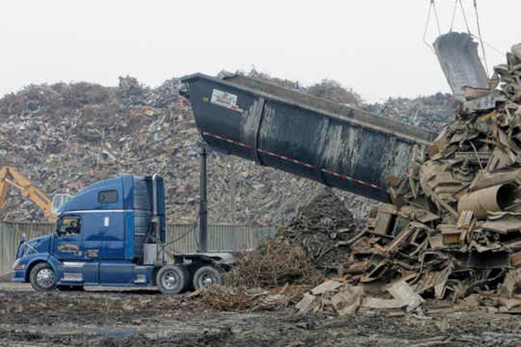 A New Jersey law would make it difficult for scrap facilities like this to be built or expand in "overburdened communities" such as Camden.