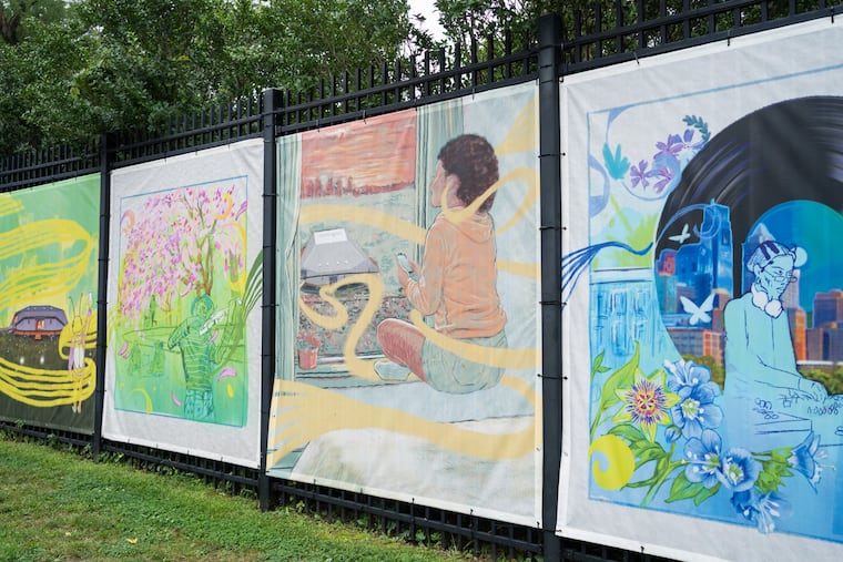 The new art installation, "Echoes Beyond the Stage," was dedicated to the Highmark Mann Center for the Performing Arts on July 31, 2026.
