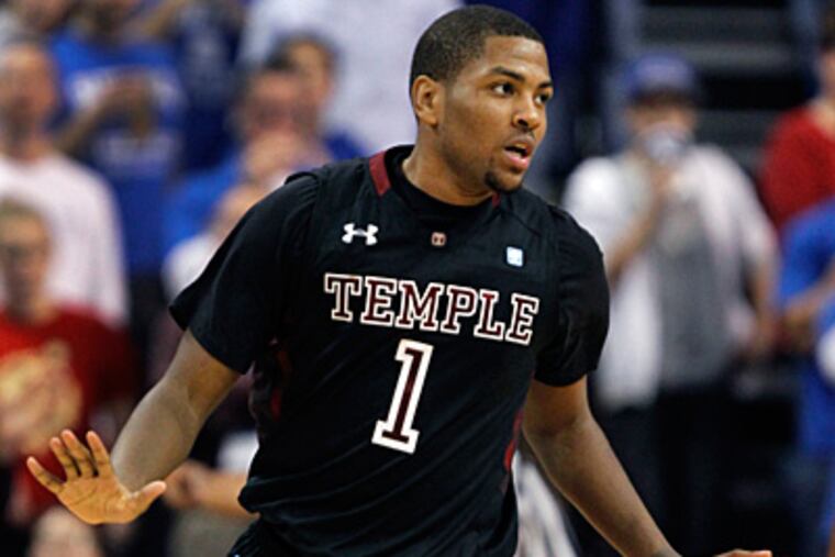 Temple's Khalif Wyatt was one of 28 people arrested and charged as part of a Atlantic City prostitution sting. (Jeff Robertson/AP)