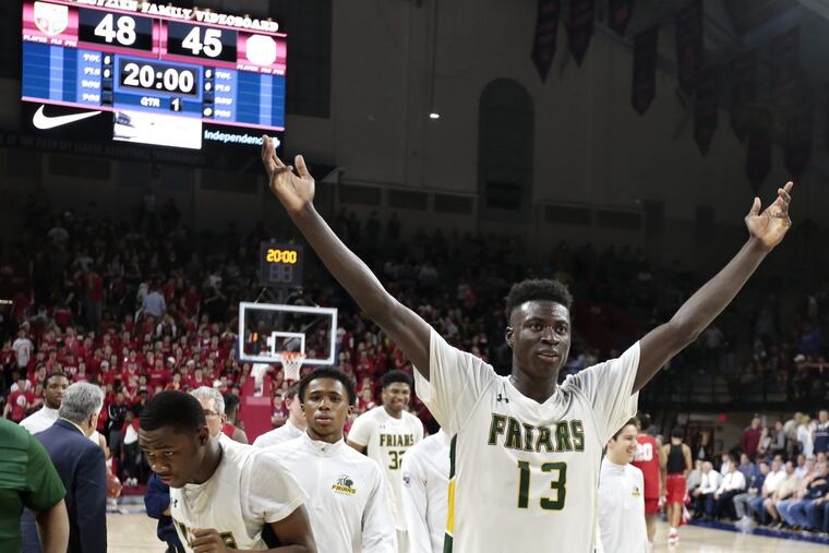 Bonner-Prendergast’s Ajiri Johnson (13) and his teammates will play Martin Luther King Saturday.