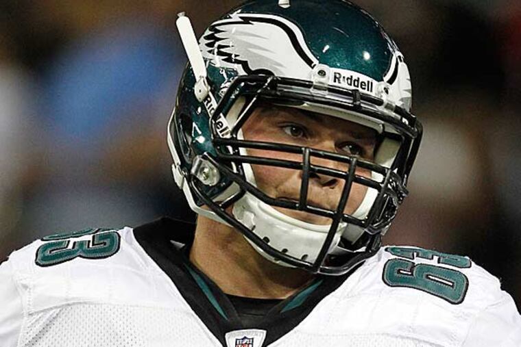 The Eagles drafted Danny Watkins back in 2011. (Butch Dill/AP file)