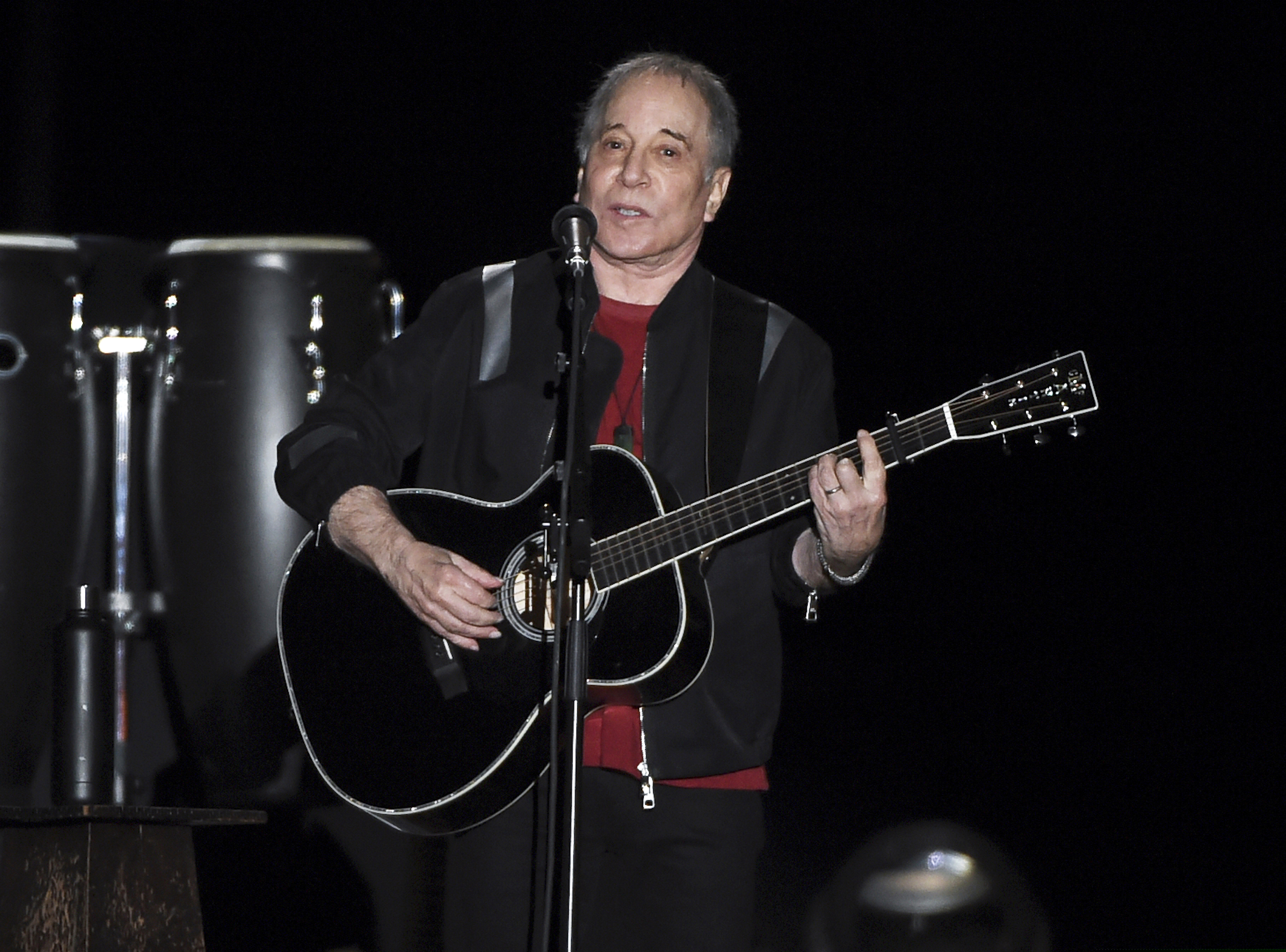 Paul Simon performing in Flushing Meadows Corona Park during the final stop of his Homeward Bound - The Farewell Tour in New York in 2018.