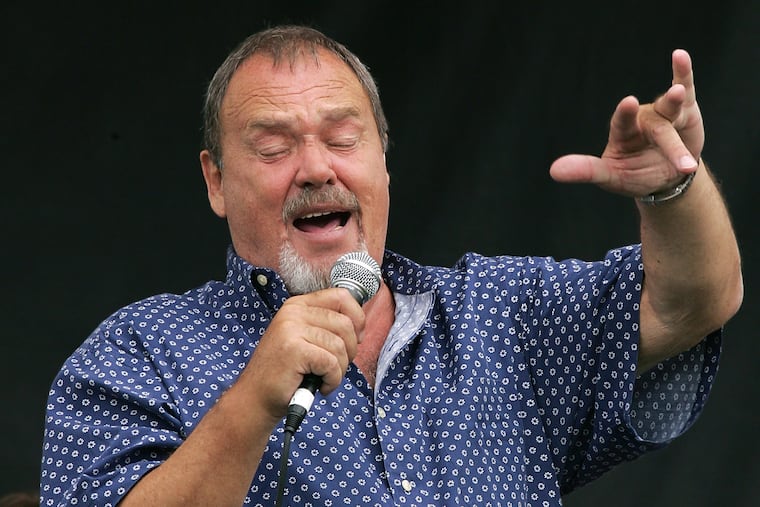 David Clayton-Thomas of Blood, Sweat & Tears performs during a tailgate party before the Texas A&M-Utah game on Sept. 2, 2004, in Salt Lake City.