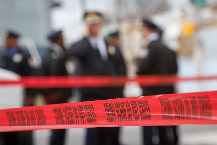 Philadelphia police investigating the shooting death of two men late Saturday night and early Sunday morning.