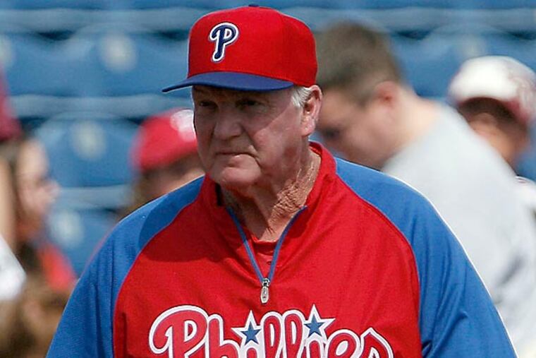 Charlie Manuel was managing a team that reached the postseason five years in a row. He is not managing that team now. (Yong Kim/Staff Photographer)