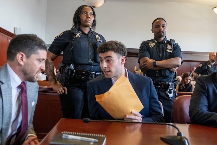 Luigi Mangione appears at a hearing in Manhattan Criminal Court in New York, Wednesday, June 17, 2026.