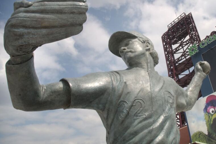 Steve Carlton statue outside of Citizens Bank Park. (Jonathan Wilson/file)