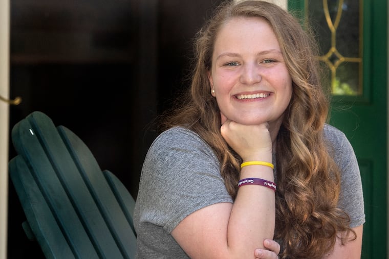Emily Hontz is photographed at her home is West Chester, Pa. Monday, June 8, 2020. Hontz, a Penn State Student, spent 6 weeks of her HS senior year at CHOP for Crohnes disease. The experience made her decide she wanted to become an architectural engineer, hopefully designing children’s hospitals. She has since gotten a scholarship from Professional Women in Construction and Torcon engineers.