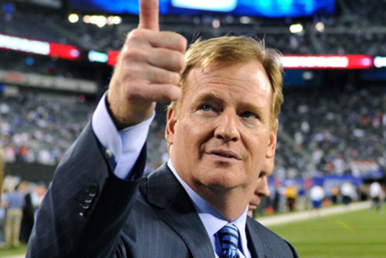 Roger Goodell could end the dispute with the officials immediately and work out a new deal later. (Bill Kostroun/AP)