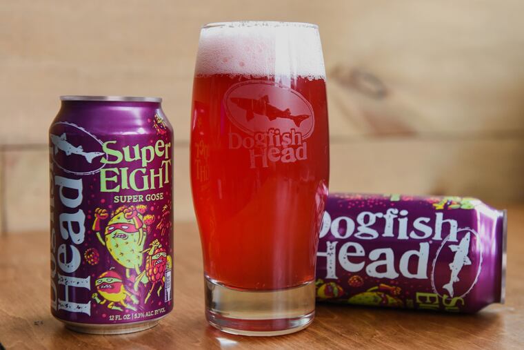 Dogfish Head's latest beer, a gose dubbed Super Eight.