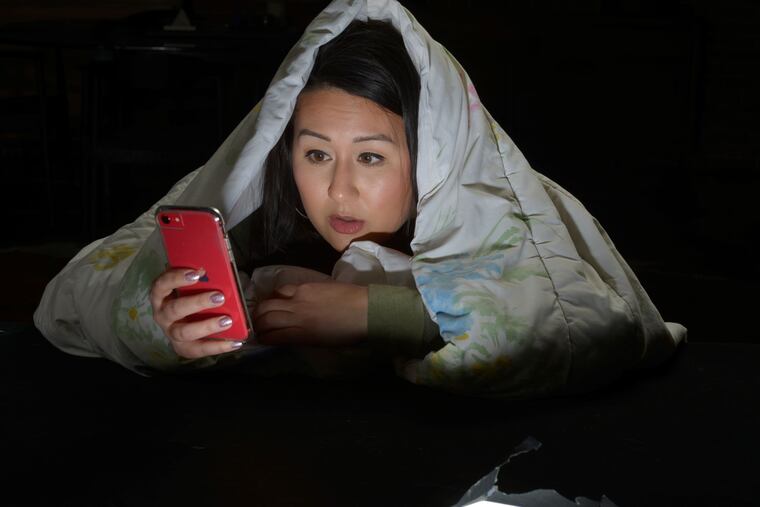 Stephanie Kyung Sun Walters portrays Emily in Theatre Exile's "Today is My Birthday" production.