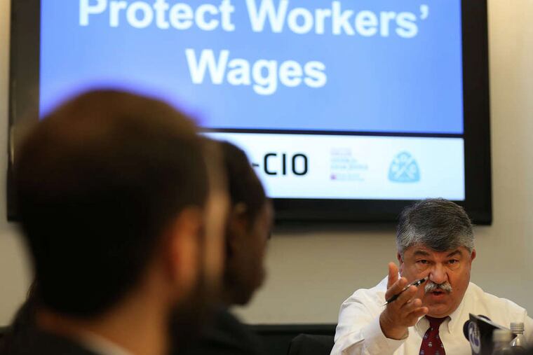 "It's the difference between poverty and not-poverty," AFL-CIO chief Richard Trumka said.