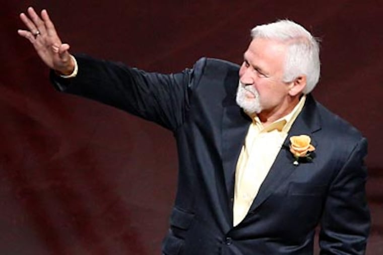 "You have to get rid of the fear, you have to be willing to take risks," Former Flyer Bernie Parent said. (Steven M. Falk/Staff file photo)