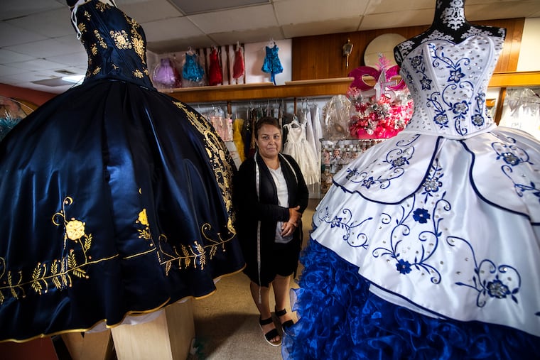Maryana Cuevas, in her store, El Guanjuatense, in Bridgeton, N.J. City boosters say new merchants, many of them immigrants from Mexico, are breathing new life into the city's downtown.