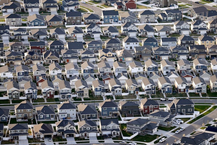 Homes in suburban Salt Lake City on April 13, 2019. Trump and Biden are vying for support in America’s suburbs ahead of the presidential election.