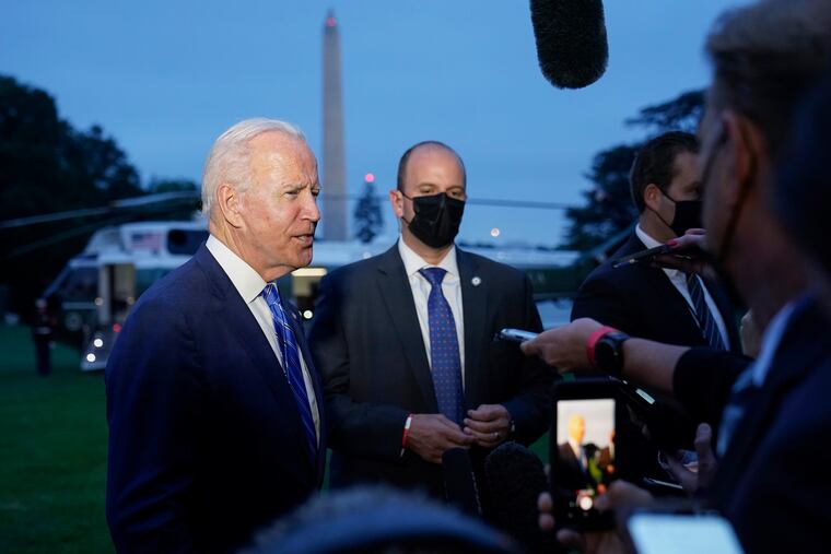 President Joe Biden (left)