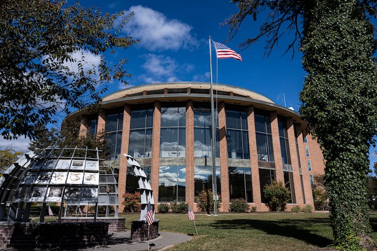 The Bucks County Elections Board office building is shown on Wednesday, Oct. 16, 2024, in Doylestown, Pa.