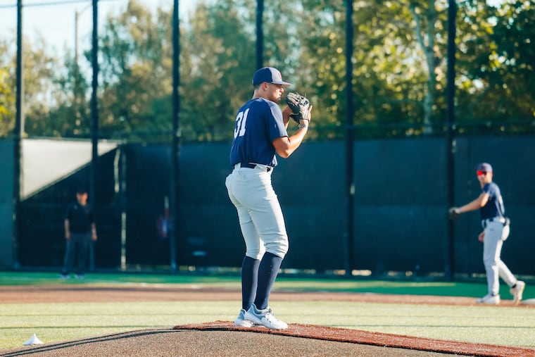 Malvern Prep's Tague Davis participated in the 18U National Team Training Camp in San Juan Capistrano, Calif. on Tuesday, Aug. 27, 2023.