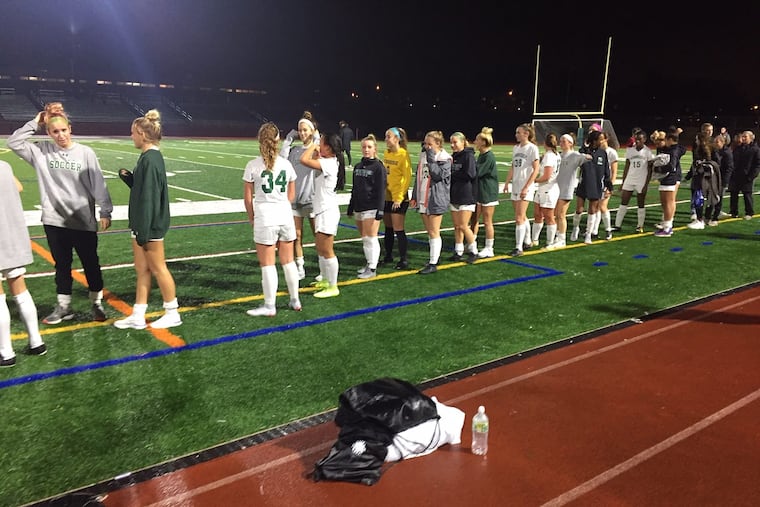 The Pennridge girls' soccer team beat Central, 8-0, in the first round of the PIAA Class 4A playoffs on Tuesday.