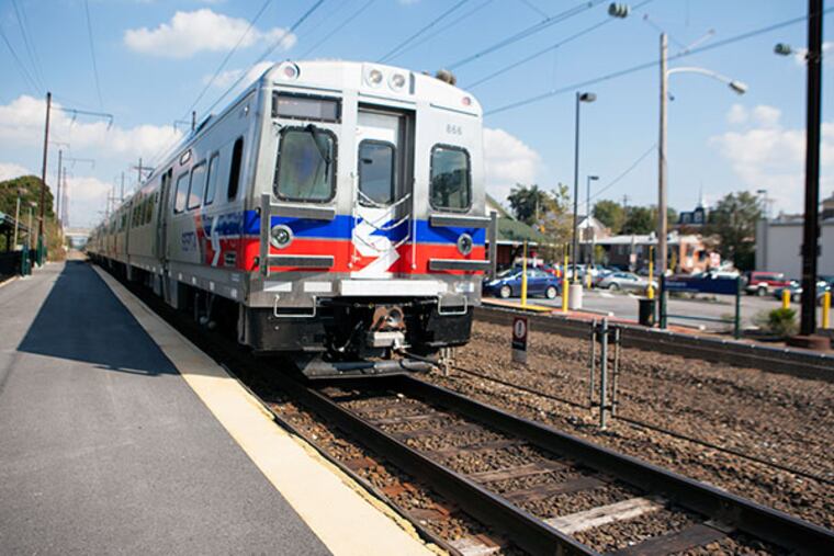 SEPTA's Regional Rail Zone 5 pulls into the Malvern station. ( ED HILLE / Staff file photo )