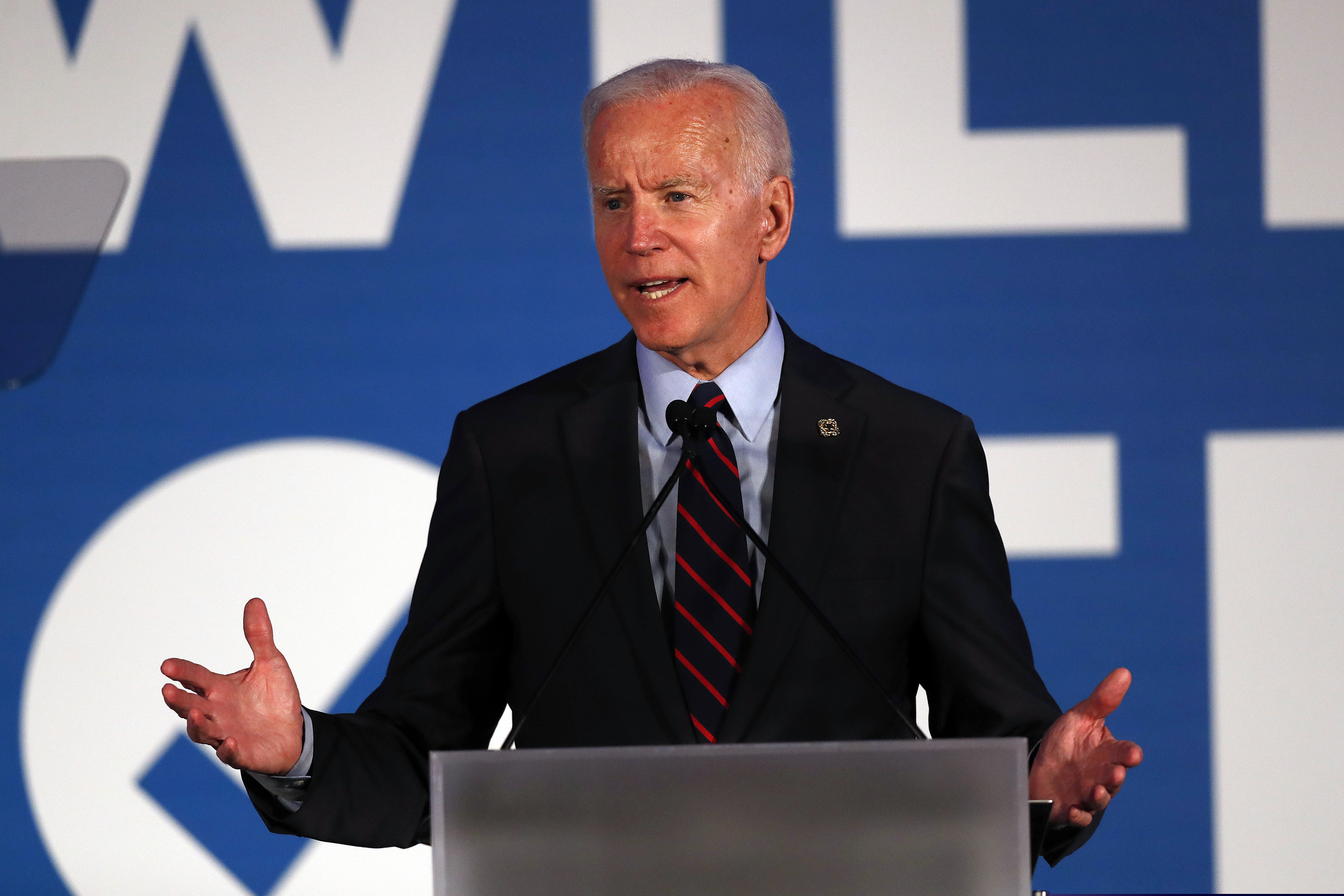 Democratic presidential candidate former Vice President Joe Biden speaks during the I Will Vote Fundraising Gala Thursday, June 6, 2019, in Atlanta.