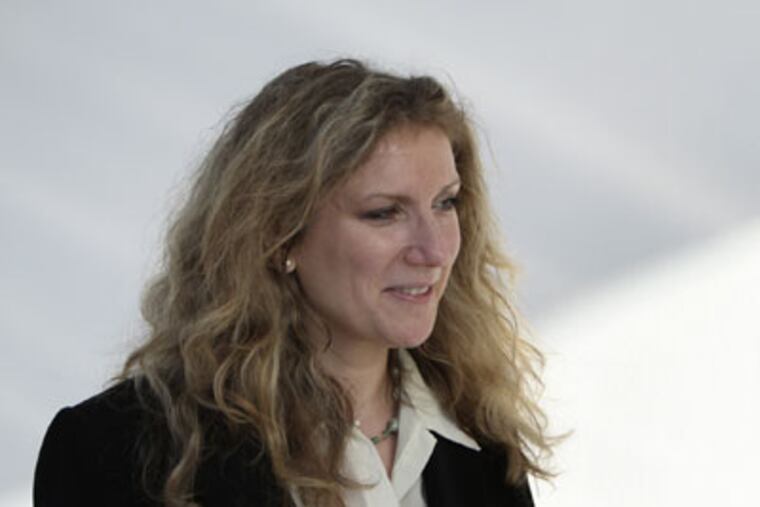 Susan Finkelstein was sentenced this morning to one year of probation. In March, Finkelstein was convicted of trying to trade sex for tickets to last year's World Series. (Photo by Joseph Kaczmarek)