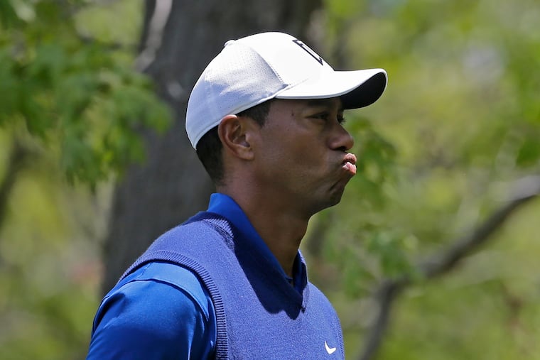 Brooks Koepka, Tiger Woods and Francesco Molinari tee off at 1:49 p.m. Friday in the second round of the PGA Championship.