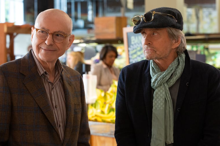 Alan Arkin (left) and Michael Douglas star in Netflix's Chuck Lorre dramedy "The Kominsky Method"