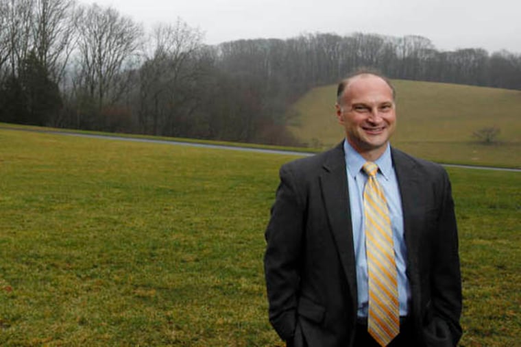 Jeff Downing is the new executive director of the Mt. Cuba Center, a woodland wildflower garden in Hockessin, DE. ( MICHAEL S. WIRTZ / Staff Photographer ). January 16, 2013.