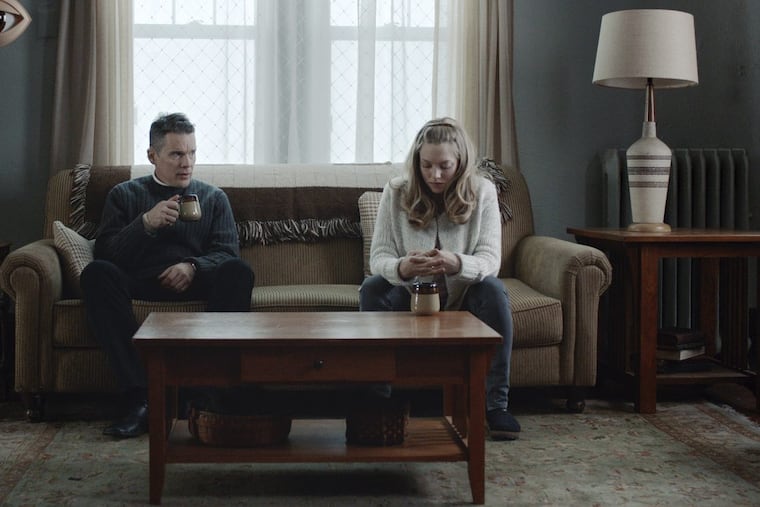 Ethan Hawke and Amanda Seyfried in ‘First Reformed.’