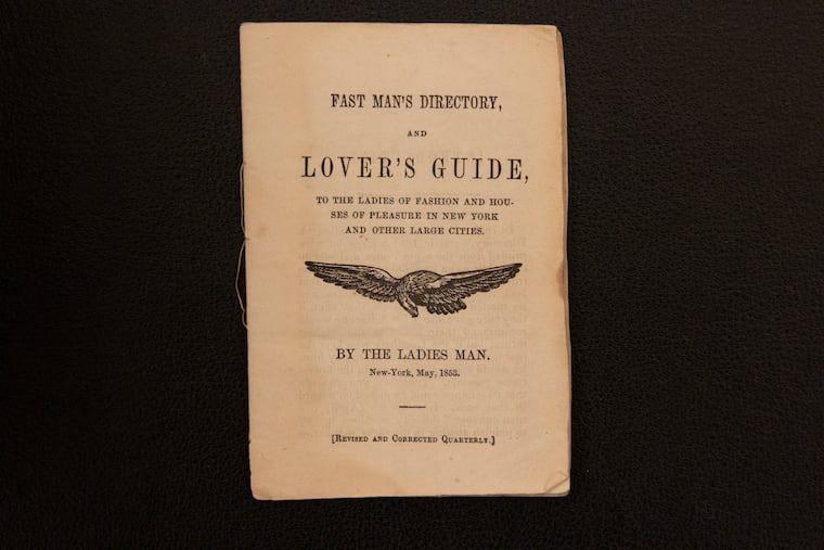 "Lovers Guide by The Ladies Man" from the 18th and 19th centuries at the Library Company in Philadelphia.