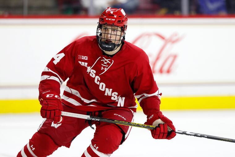 Wisconsin's Dylan Holloway, a center, has first-line potential.