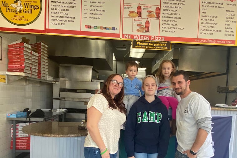 From left: Rebecca, Matteo, Jules, Luciana and Jerry.