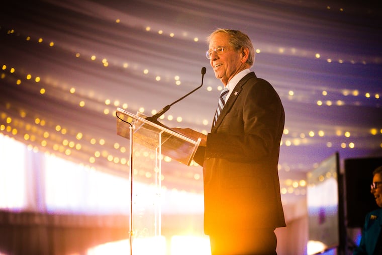 Walter D'Alessio in 2019 speaking at the World Trade Centers Day.