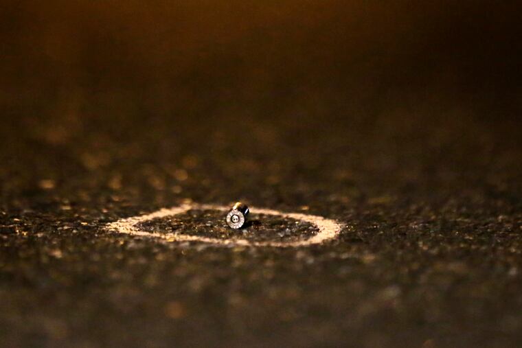 File photo of a shooting scene in Philadelphia.