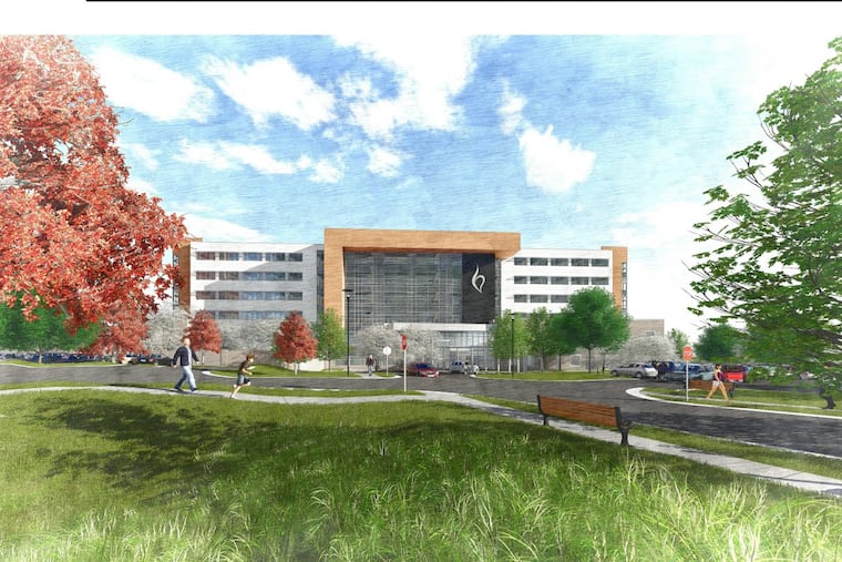 A rendering of the new Belmont Behavioral Hospital.