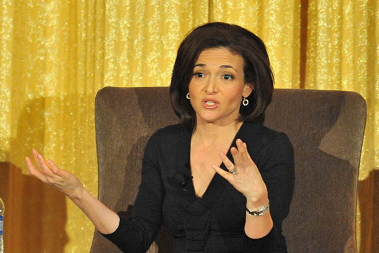 “It’s way better to be smart than pretty,” says Sheryl Sandberg, chief operating officer of Facebook and best-selling author of "Lean In: Women, Work and the Will to Lead." (Clem Murray / Staff Photographer)