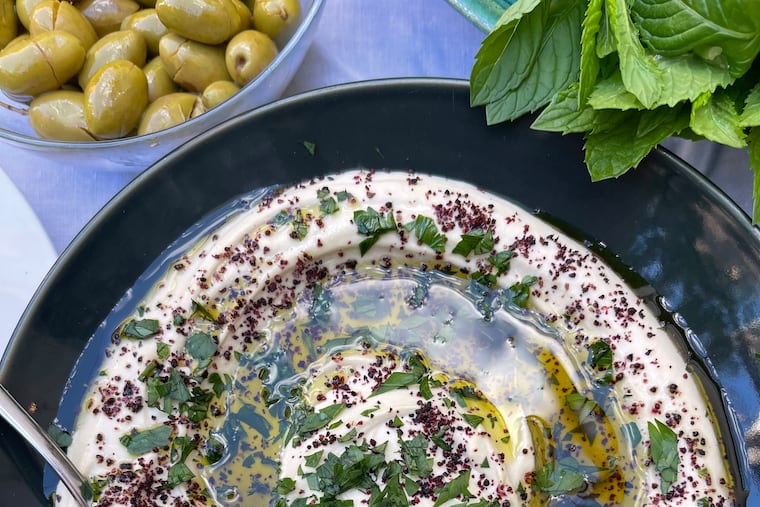 Hummus from pop-up Manna Bakery