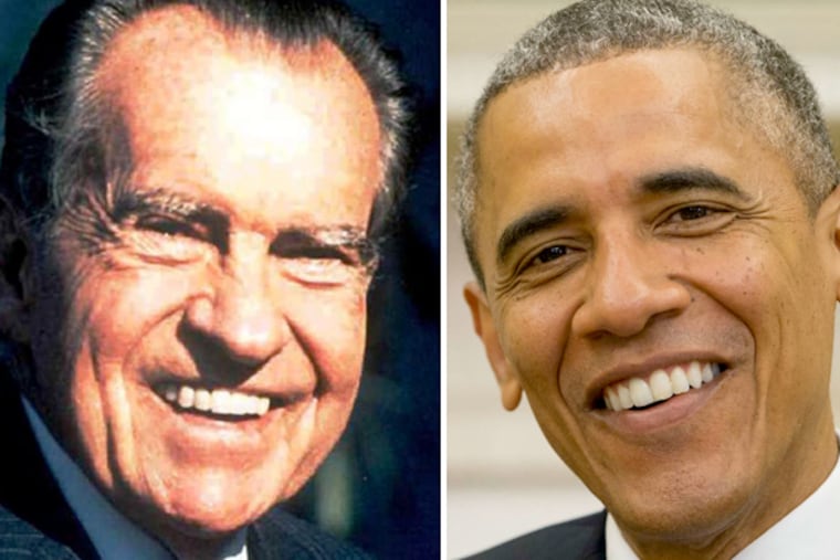 Next month marks four decades since Nixon's resignation, but that's apparently an insufficient time to elapse for President No. 44 to reference No. 37 by name.