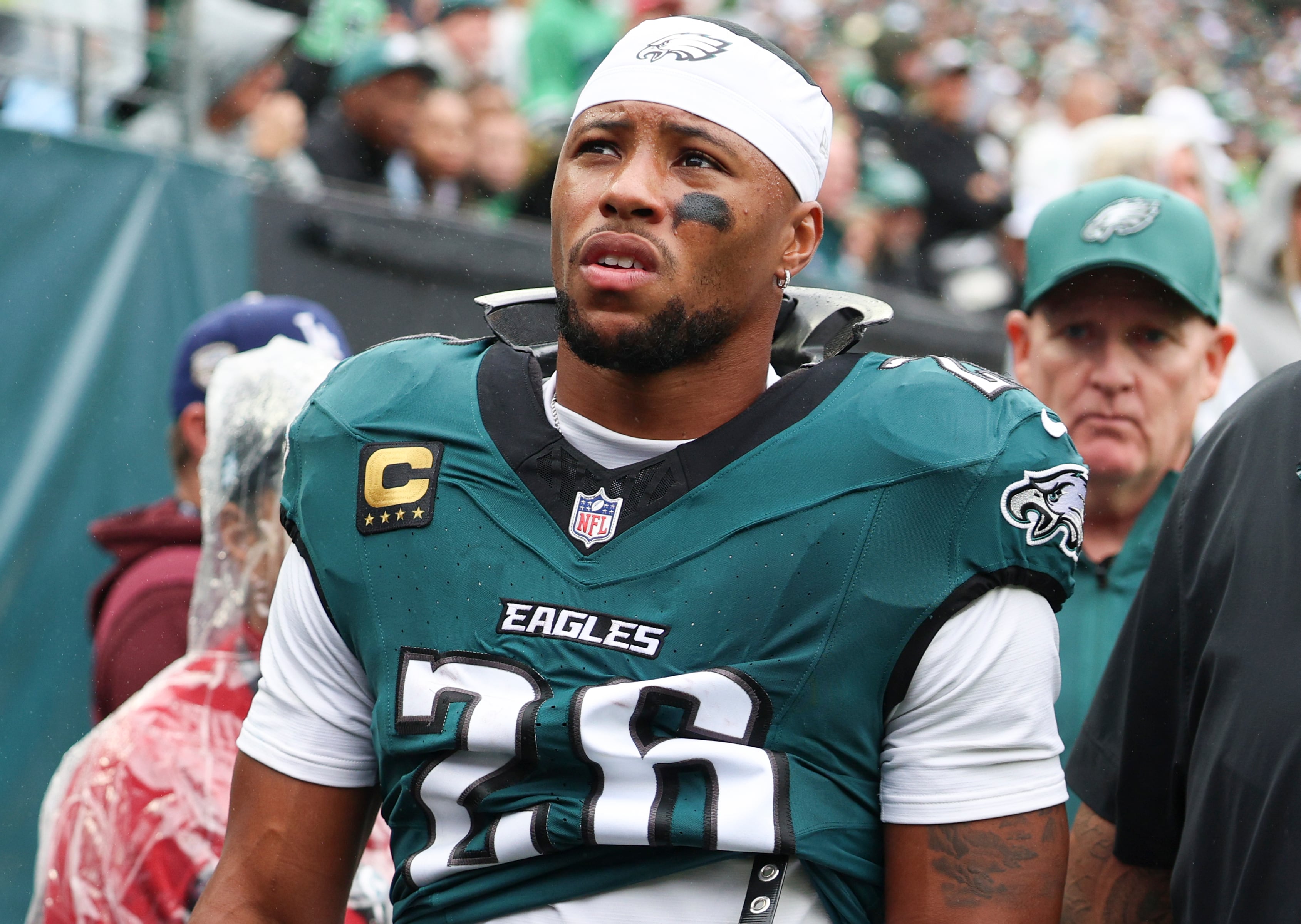 Eagles news: Saquon Barkley, DeVonta Smith injury updates; Brandon Graham's comments on Lane Johnson twisted