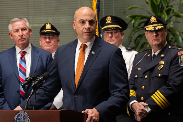 Attorney General David Sunday speaks at a press conference in November 2025.