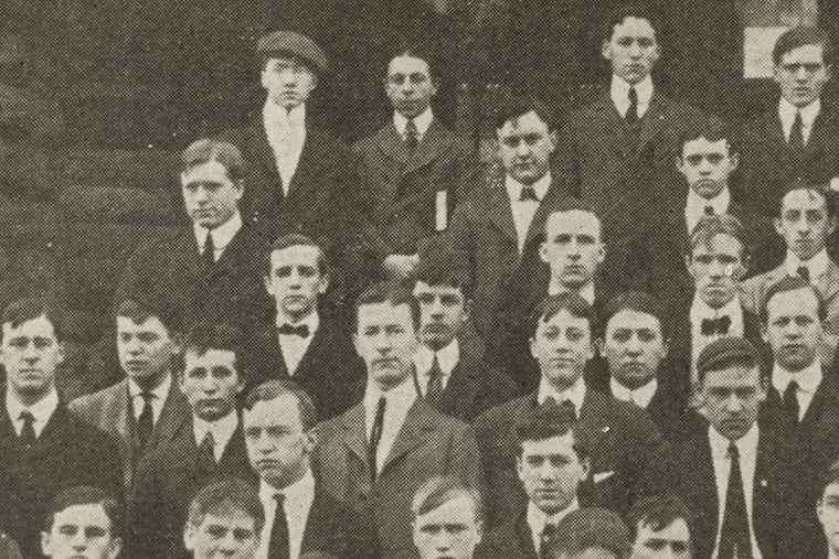 Ezra Pound at the University of Pennsylvania. He’s the lad in the cap in the back row.