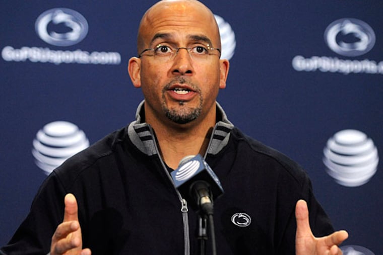 Penn State head football coach James Franklin. (Nabil K. Mark/Centre Daily Times/AP)